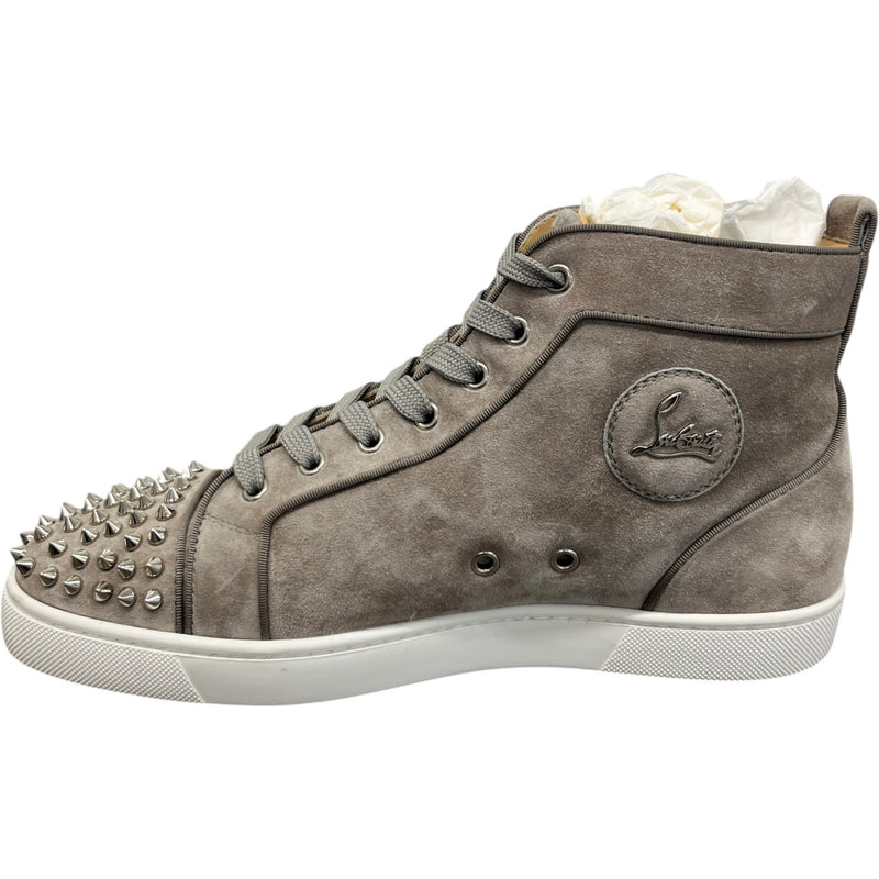 Men's Louis Spikes Orlato Flat High Trainers Grey Size UK 8.5 / EU 42.5