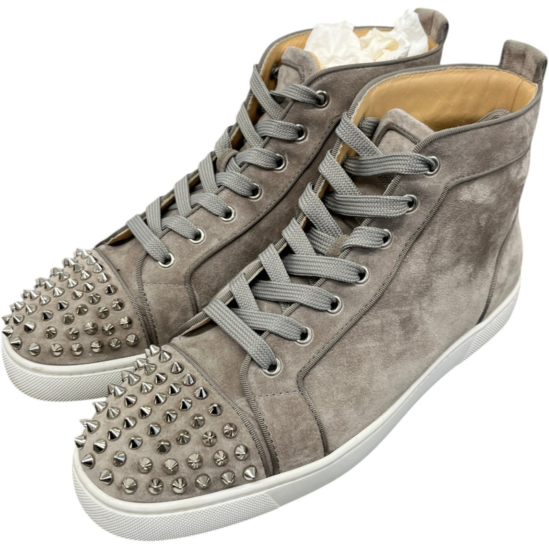 Men's Louis Spikes Orlato Flat High Trainers Grey Size UK 8.5 / EU 42.5
