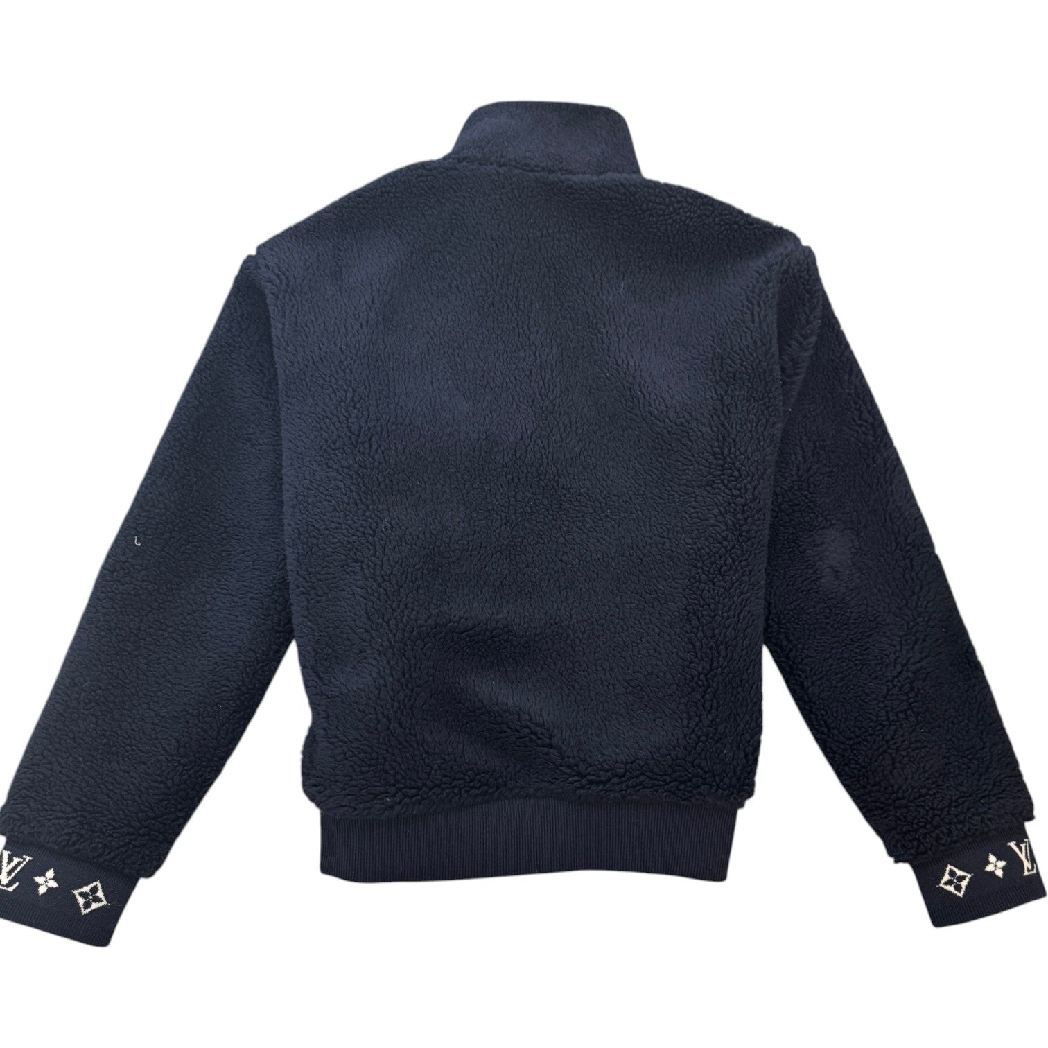 Men's Patch Fleece Jacket Navy Size XXL - Photo 2