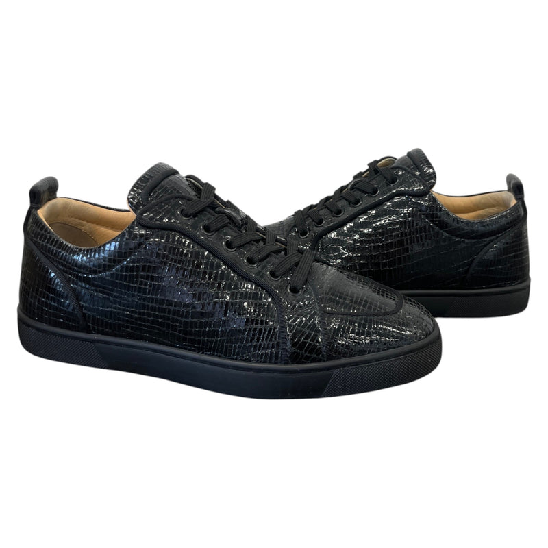 Men's Louis Junior Flat Low Trainers Black Size UK 7 / EU 41