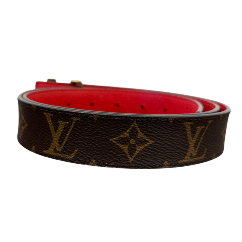 Women's Monogram LV Initiales Reversible Belt Brown Size W38