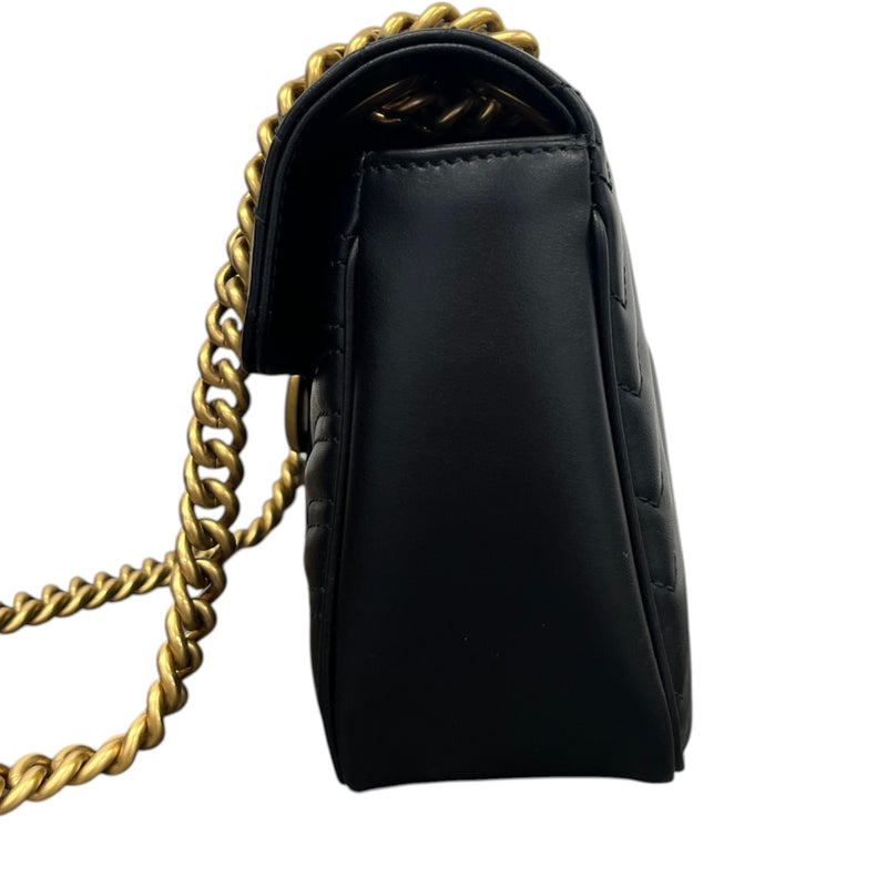 Women's Gg Marmont Flap Bag Black