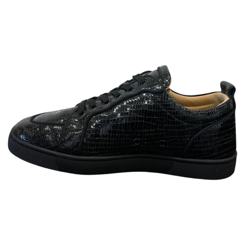 Men's Louis Junior Flat Low Trainers Black Size UK 7 / EU 41