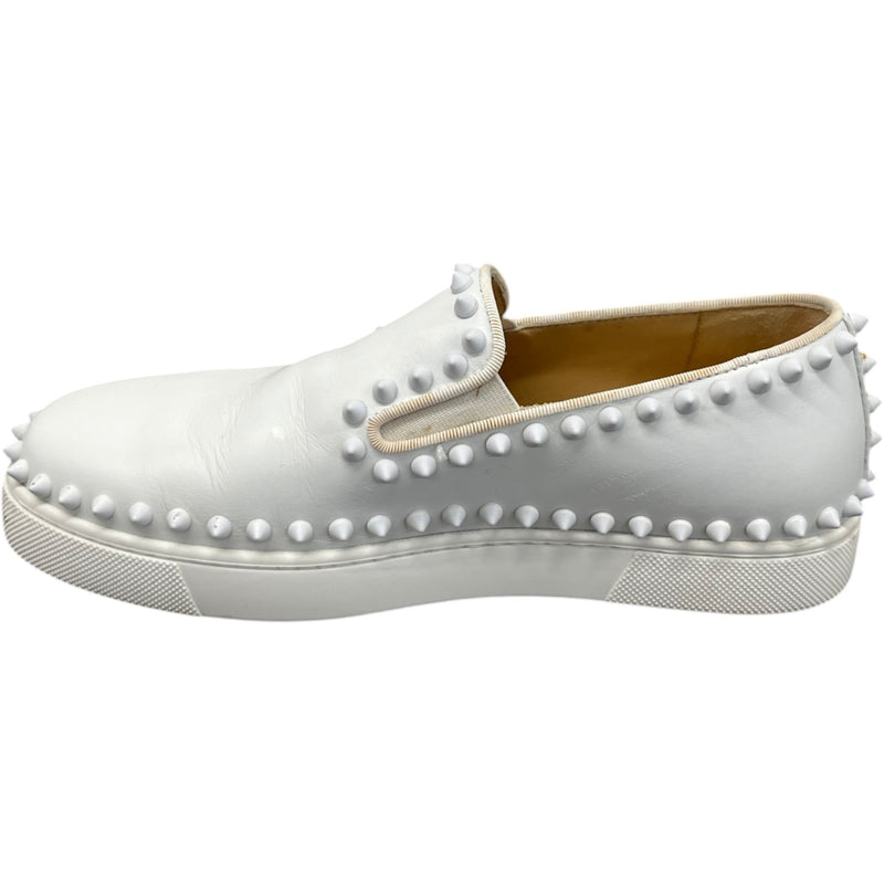 Women's Steckel Flat Lame Loafers White Size UK 3.5 / EU 36.5