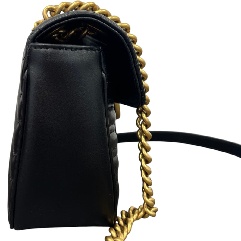 Women's Gg Marmont Flap Bag Black