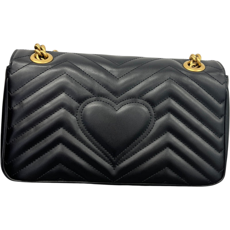 Women's Gg Marmont Flap Bag Black