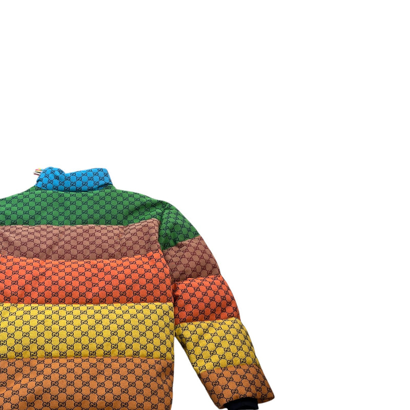 Men's Gg Supreme Colourful Down Jacket Multi-Coloured Size IT 54 / XXL