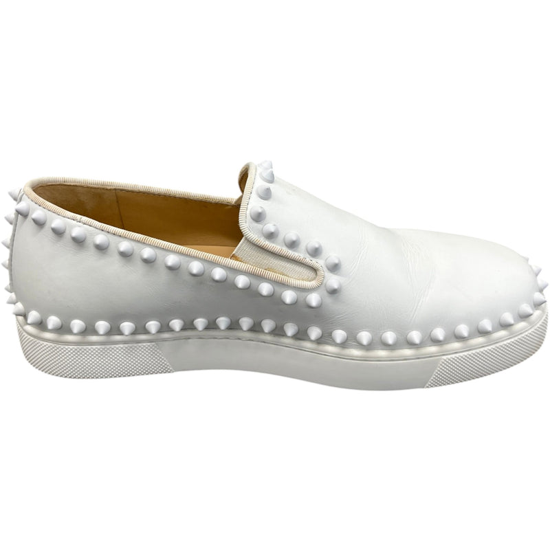 Women's Steckel Flat Lame Loafers White Size UK 3.5 / EU 36.5