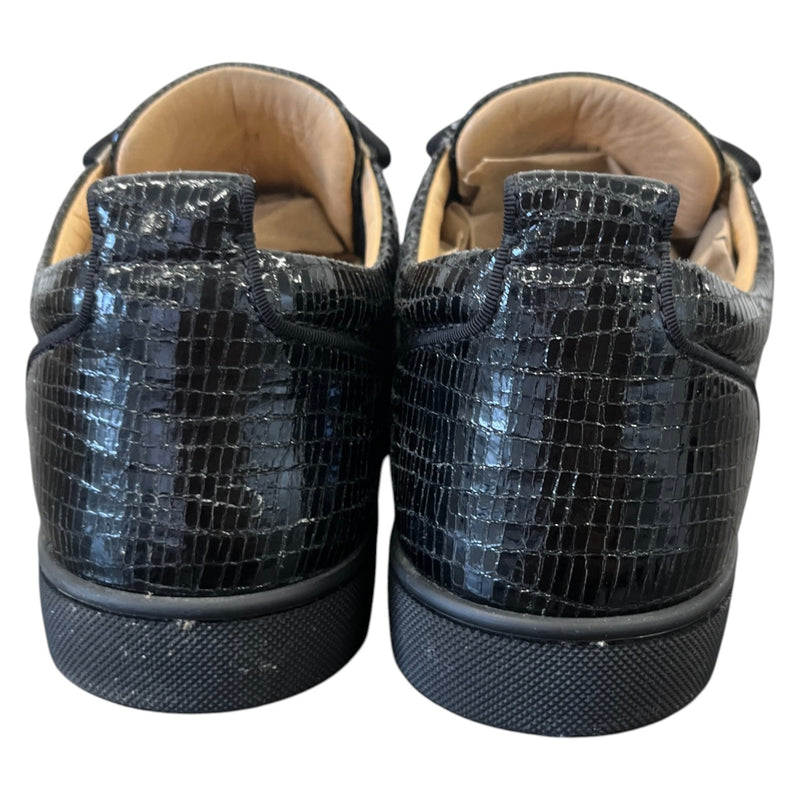 Men's Louis Junior Flat Low Trainers Black Size UK 7 / EU 41