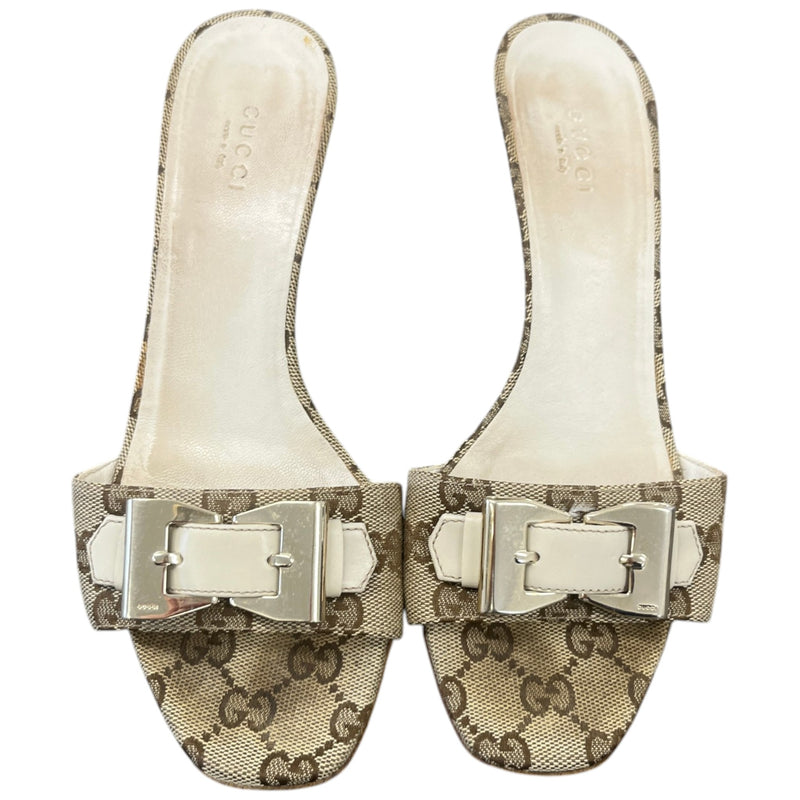 Women's Gg Supreme Heels Beige Size EU 38 / UK 5