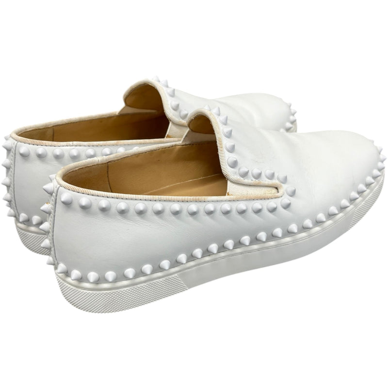 Women's Steckel Flat Lame Loafers White Size UK 3.5 / EU 36.5