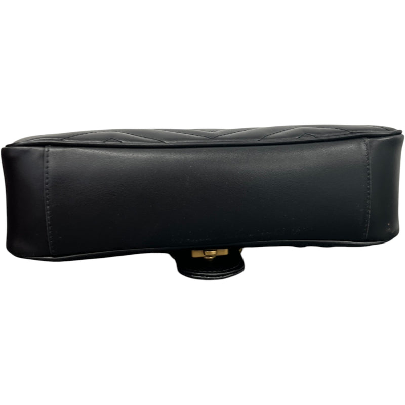 Women's Gg Marmont Flap Bag Black