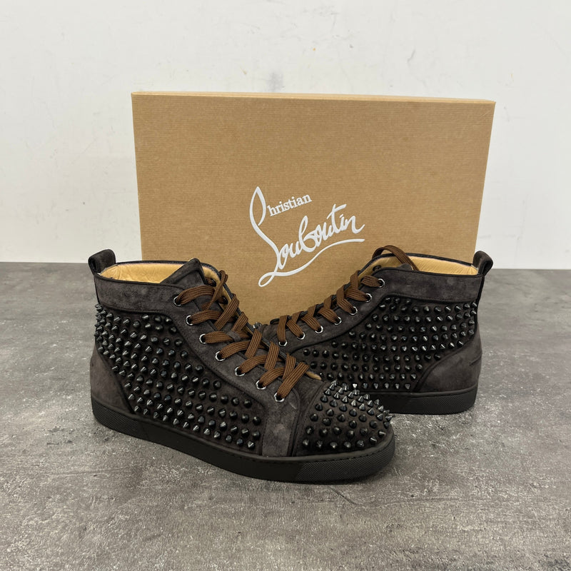 Men's Louis Orlato Flat High Trainers Brown Size UK 8.5 / EU 42.5
