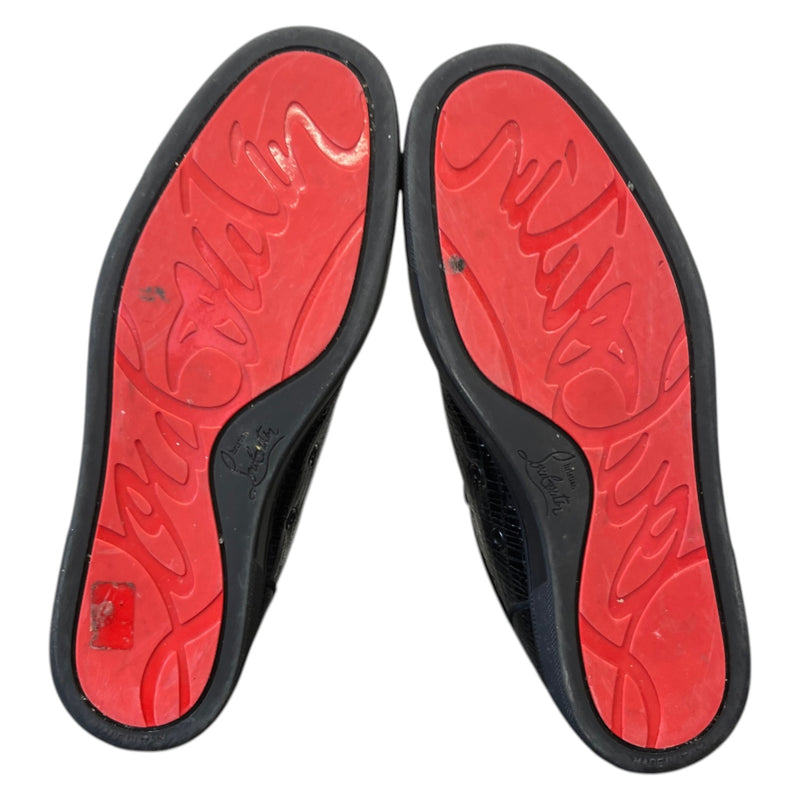 Men's Louis Junior Flat Low Trainers Black Size UK 7 / EU 41
