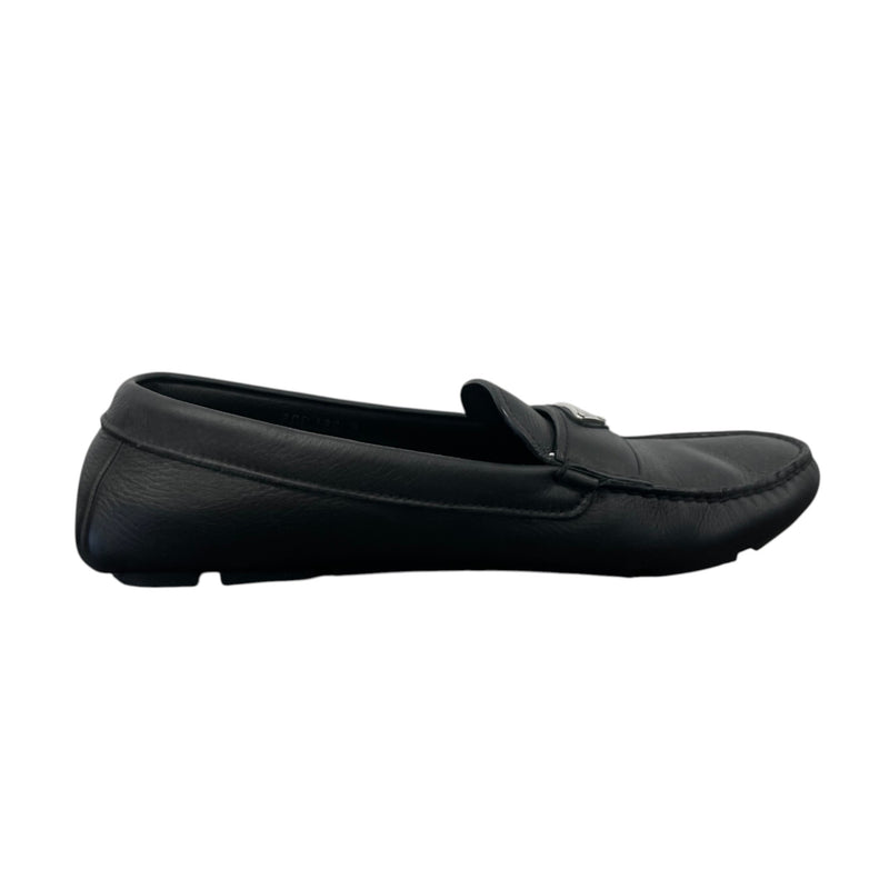 Men's Saffiano Driving Loafers Black Size EU 43 / UK 9