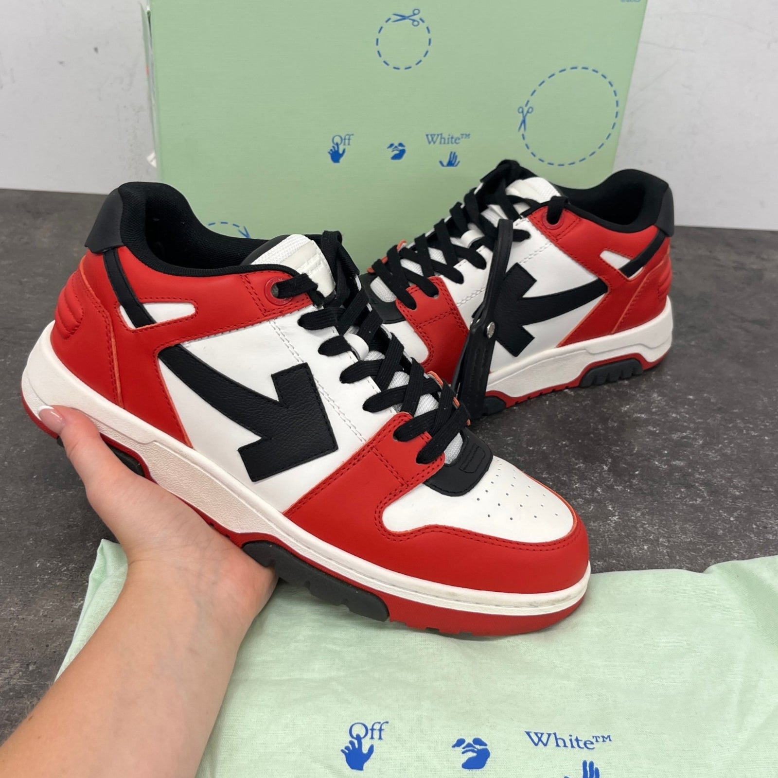 Men's Out Of Office Low Trainers Red Size EU 42 / UK 8 - Photo 12