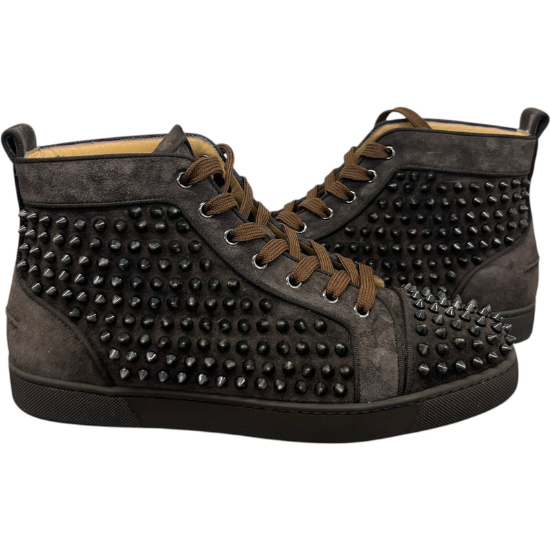 Men's Louis Orlato Flat High Trainers Brown Size UK 8.5 / EU 42.5