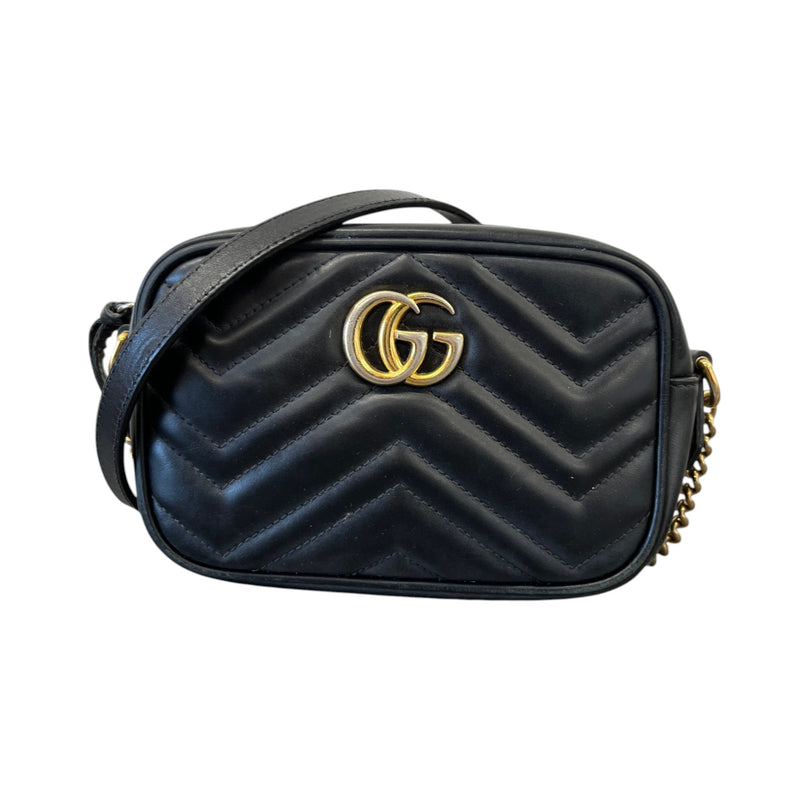 Women's GG Marmont Small Crossbody Bag Black