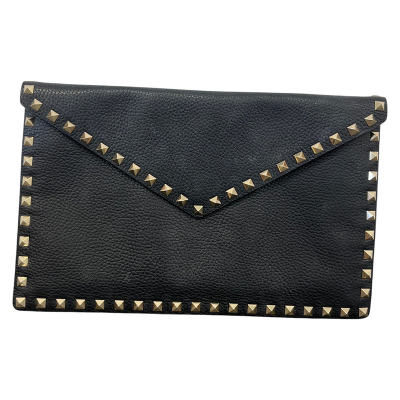 Women's Rockstud Clutch Black