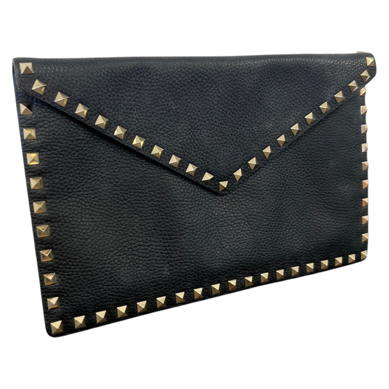 Women's Rockstud Clutch Black