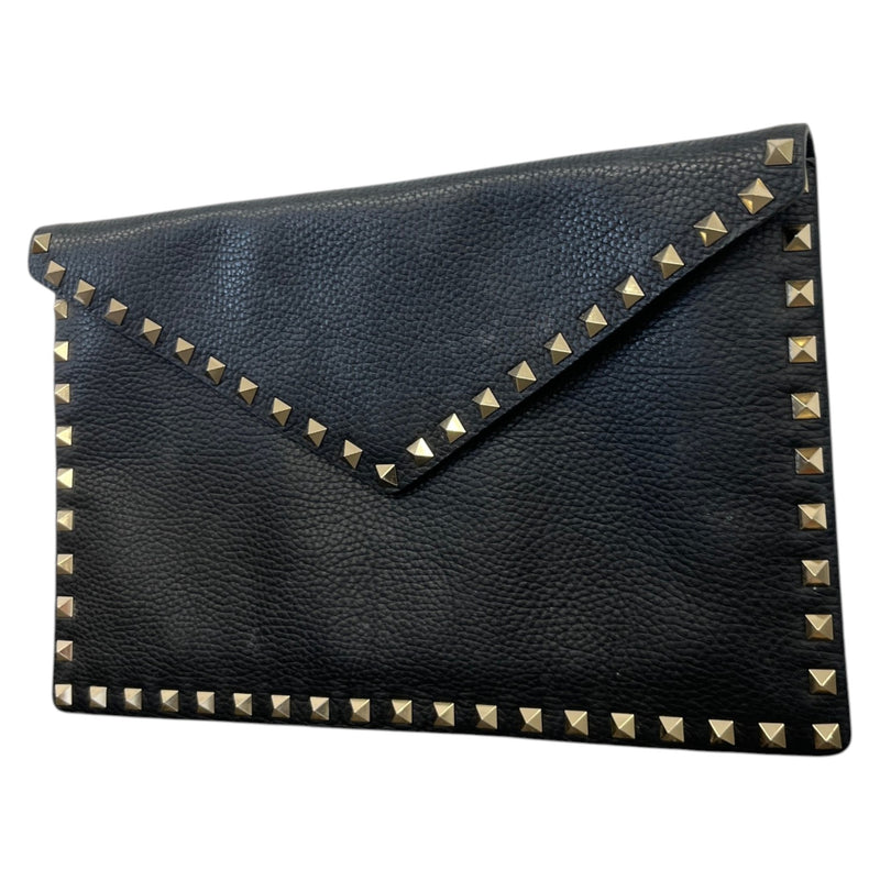 Women's Rockstud Clutch Black