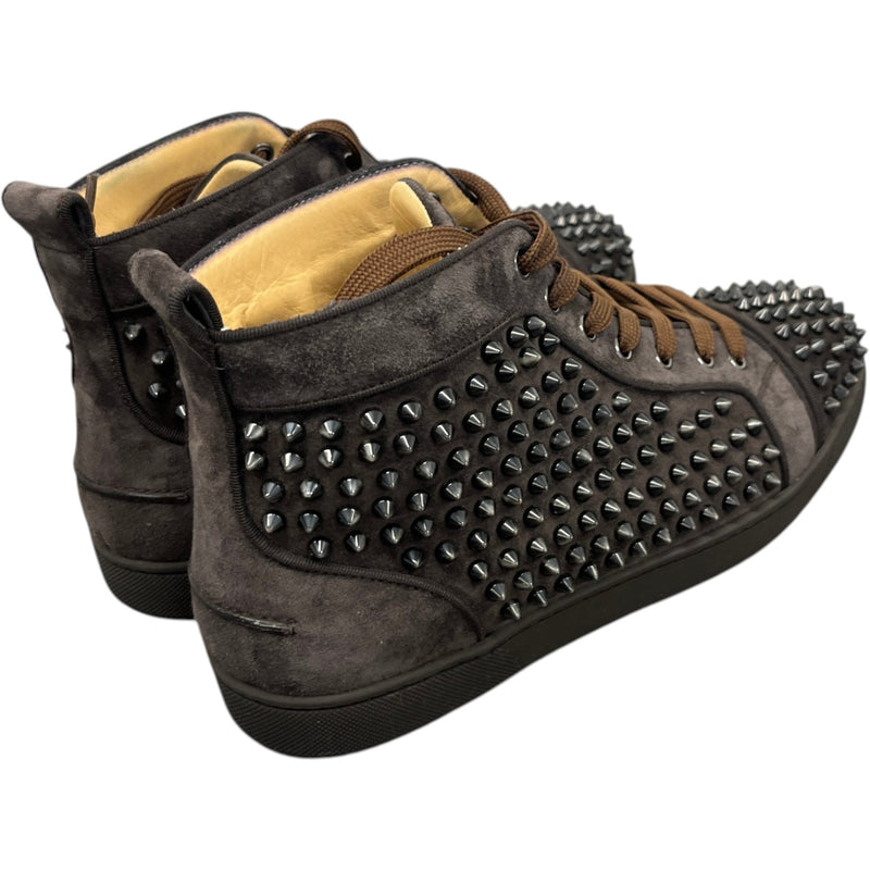 Men's Louis Orlato Flat High Trainers Brown Size UK 8.5 / EU 42.5