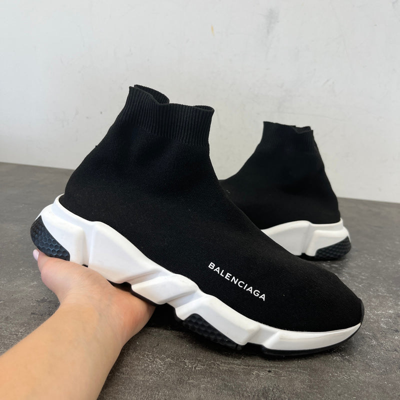 Men's Speed Sock High Trainers Black Size EU 43 / UK 9