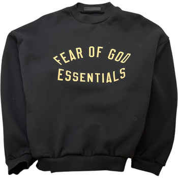 Men's Logo Print Sweatshirt Black Size S
