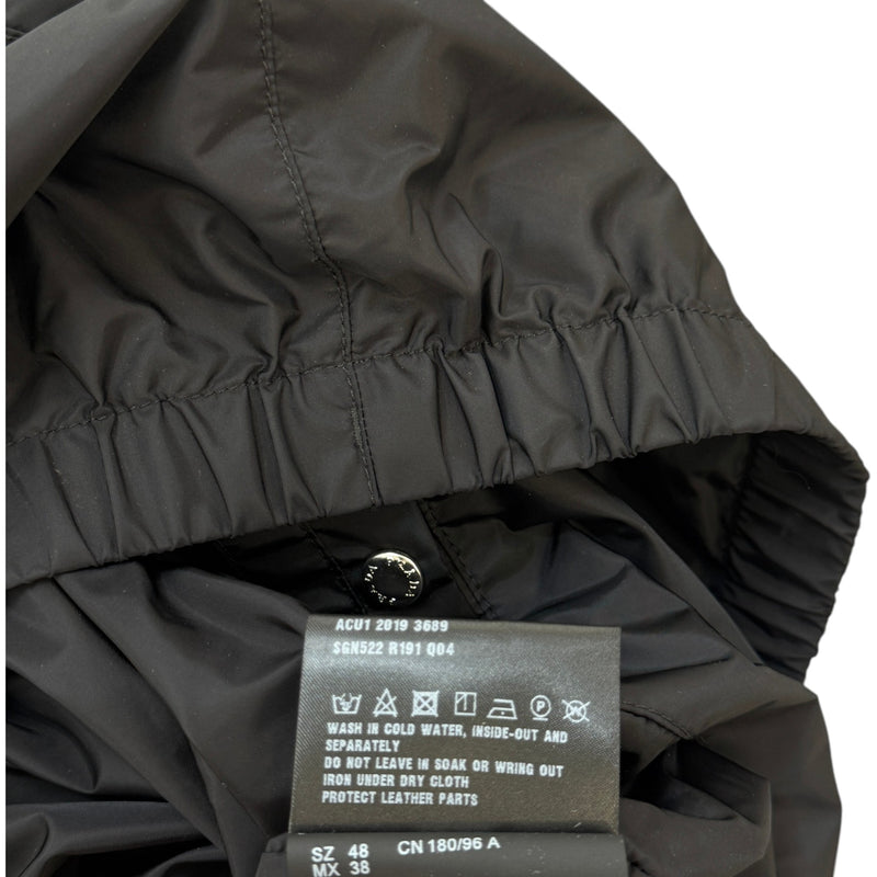 Men's Re-Nylon Plaque Logo Windbreaker Black Size IT 48 / M