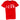 Men's Logo Print T-Shirt Red Size S