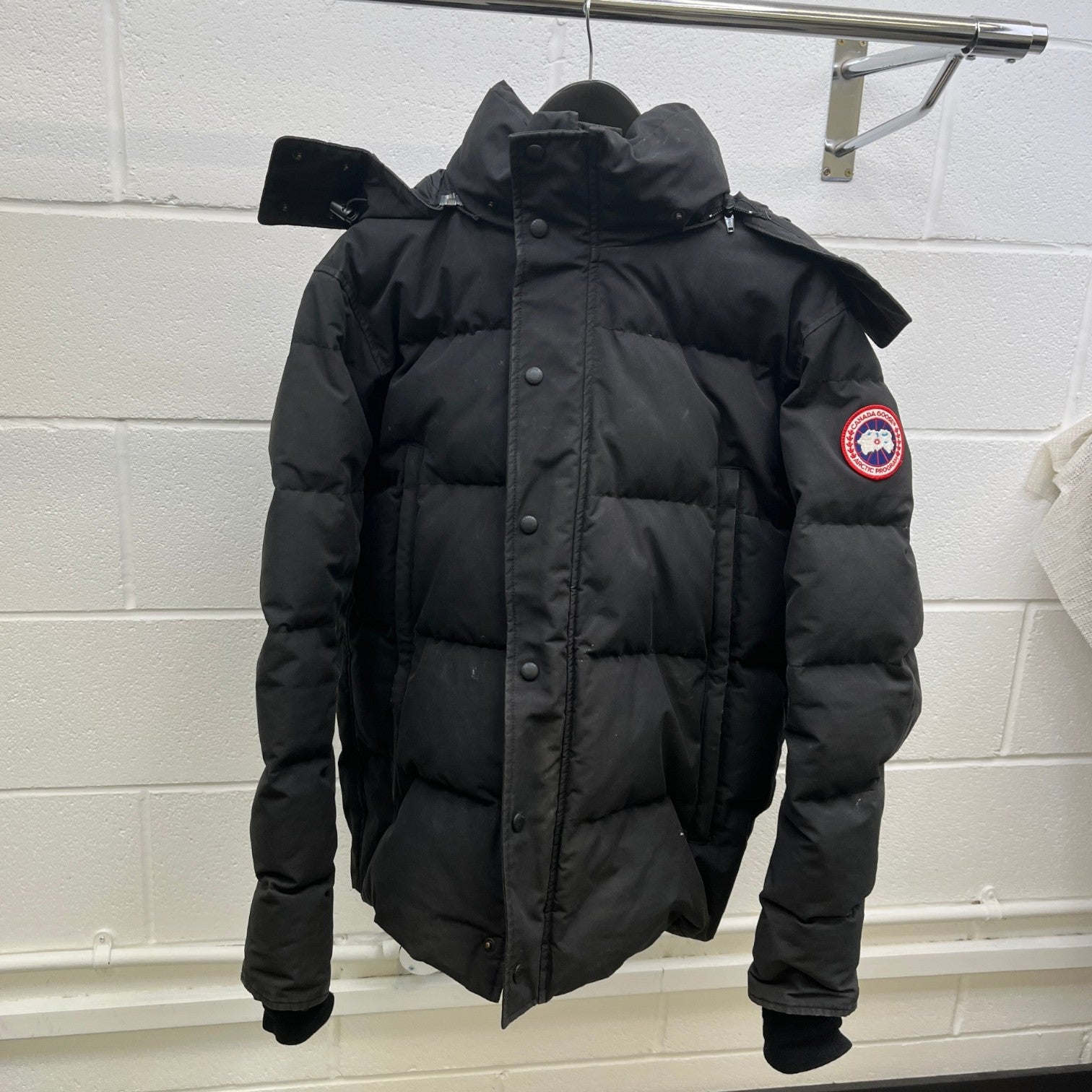 Men's Wyndham Parka Down Jacket Black Size XXL - Photo 10