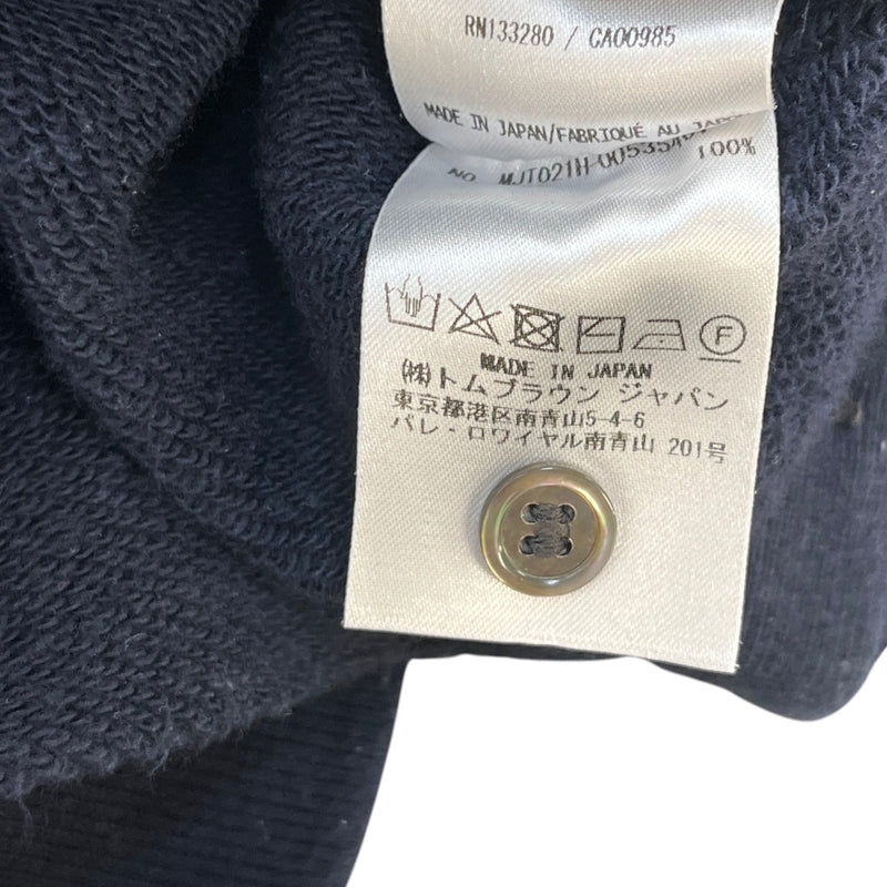 Men's 4 Bar Stripe Sweatshirt Navy Size S