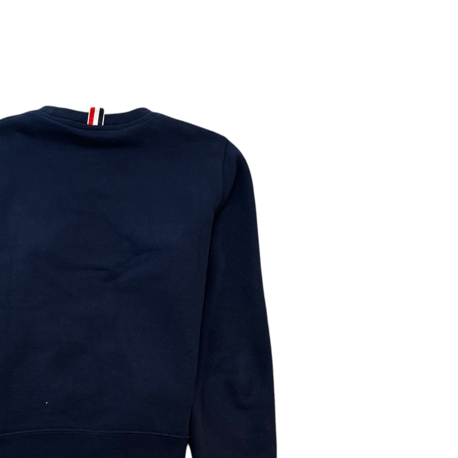 Men's 4 Bar Stripe Sweatshirt Navy Size S - Photo 4