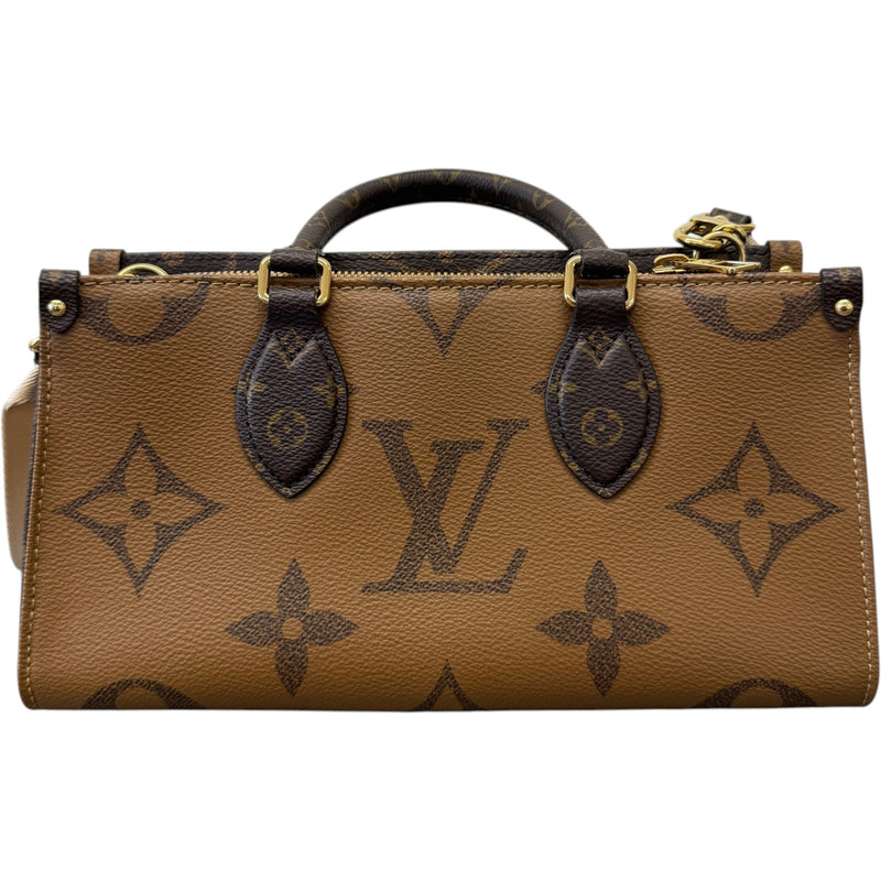 Women's Reverse Monogram On The Go East West Handbag Brown