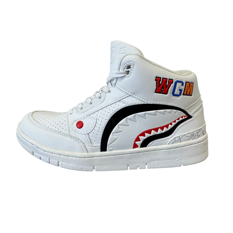 Women's Shark Cloud Stas High Trainers White Size EU 38 / UK 5