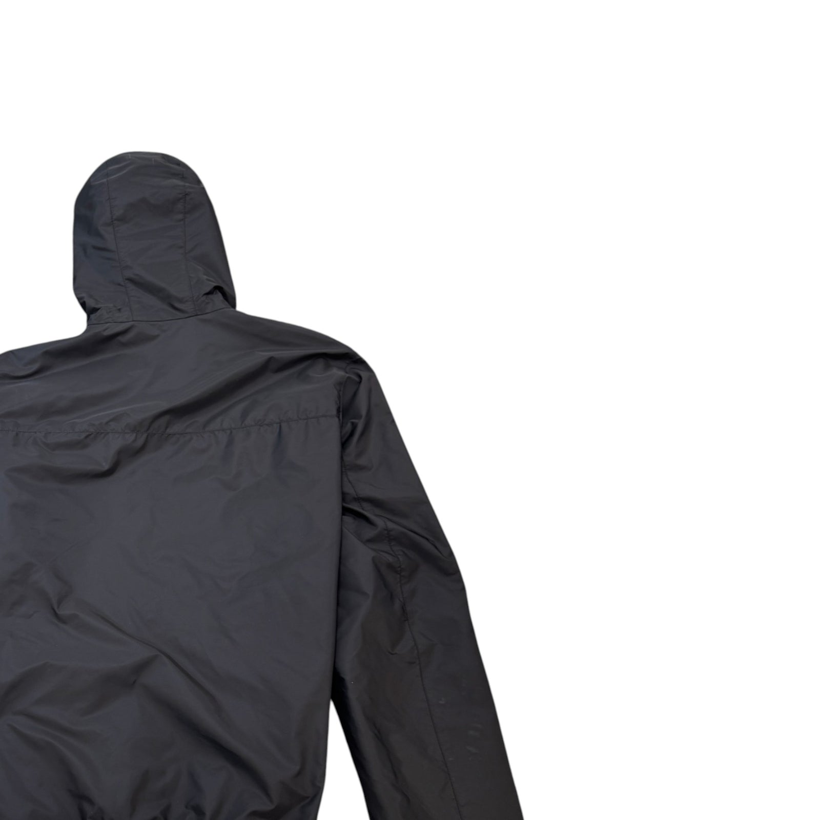Men's Re-Nylon Plaque Logo Windbreaker Black Size IT 48 / M - Photo 4