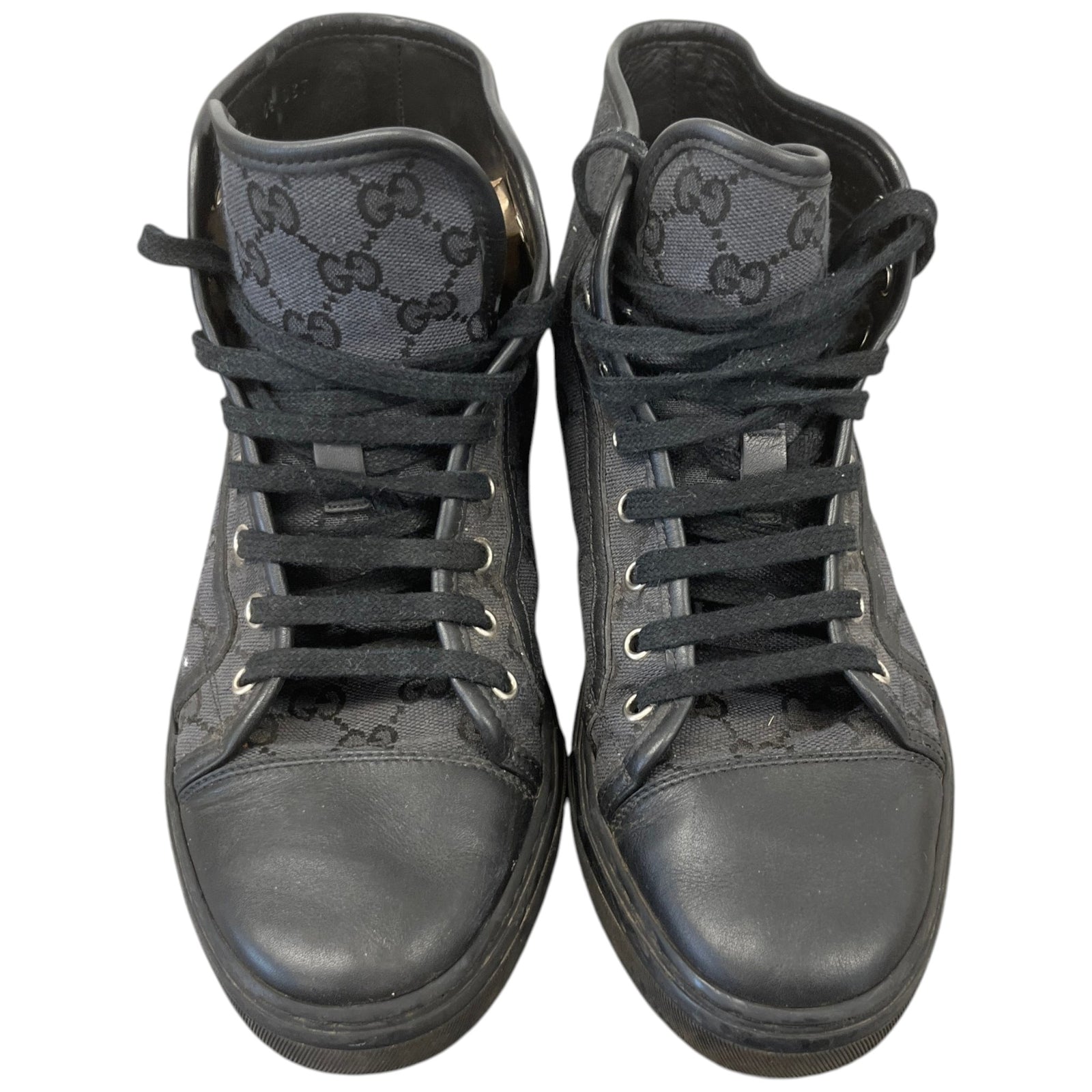 Men's Gg Supreme High Trainers Black Size EU 40.5 / UK 6.5 - Photo 6