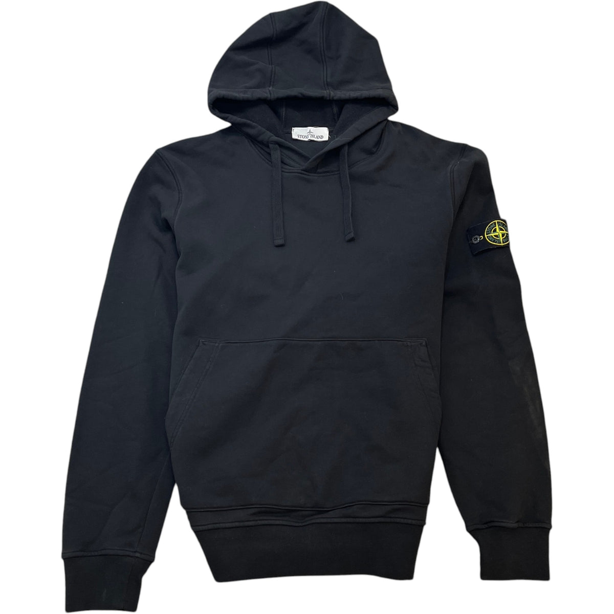 Men's Applique Logo Hoodie Black Size XL - Photo 1