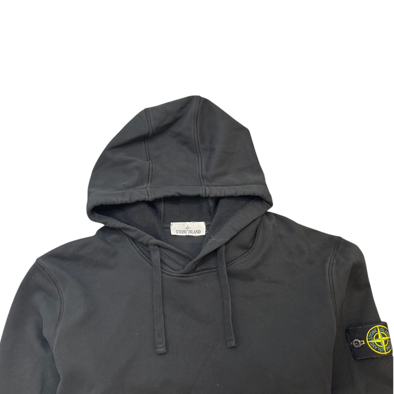 Men's Applique Logo Hoodie Black Size XL
