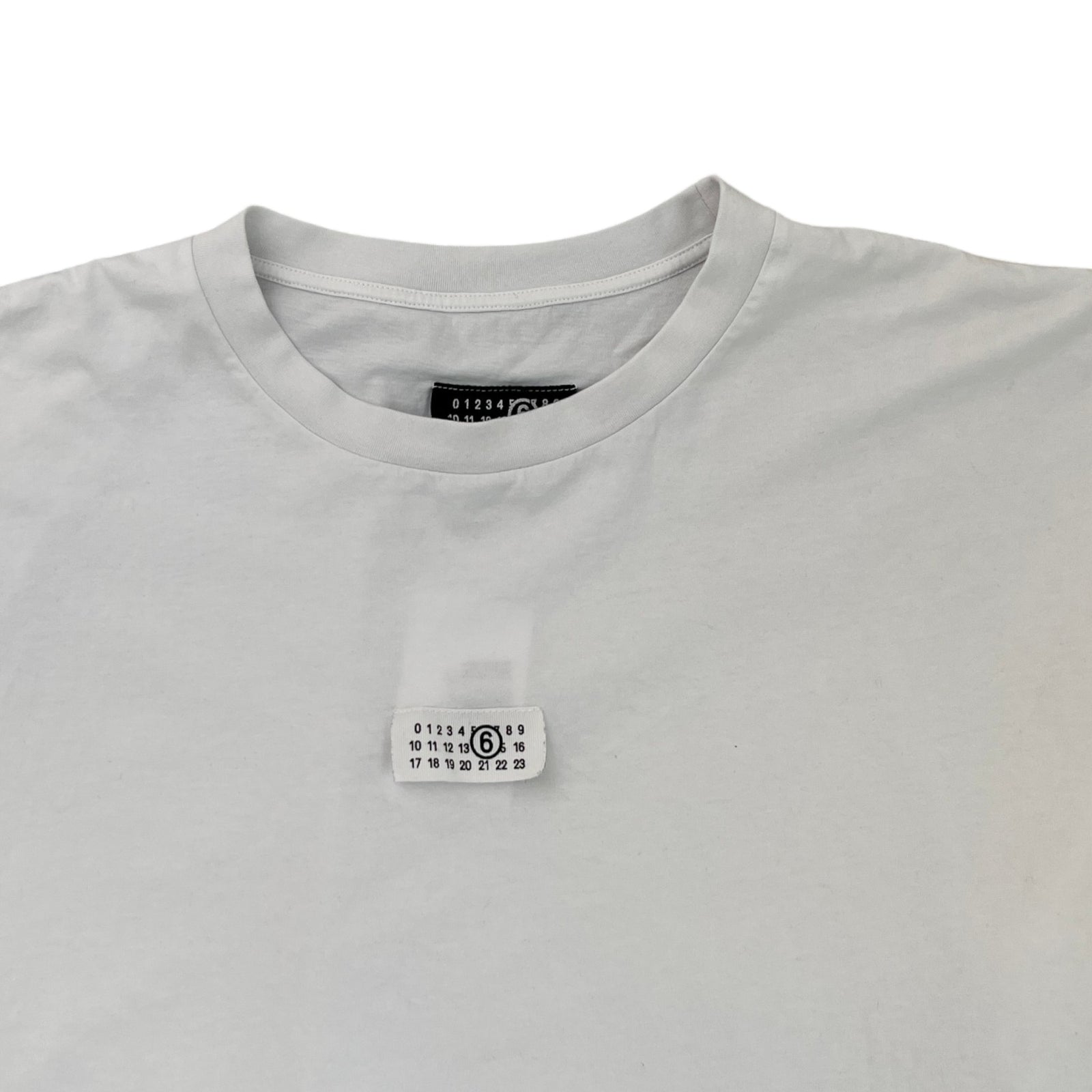 Men's Mm6 Numberic Tab T-Shirt White Size XL - Photo 5