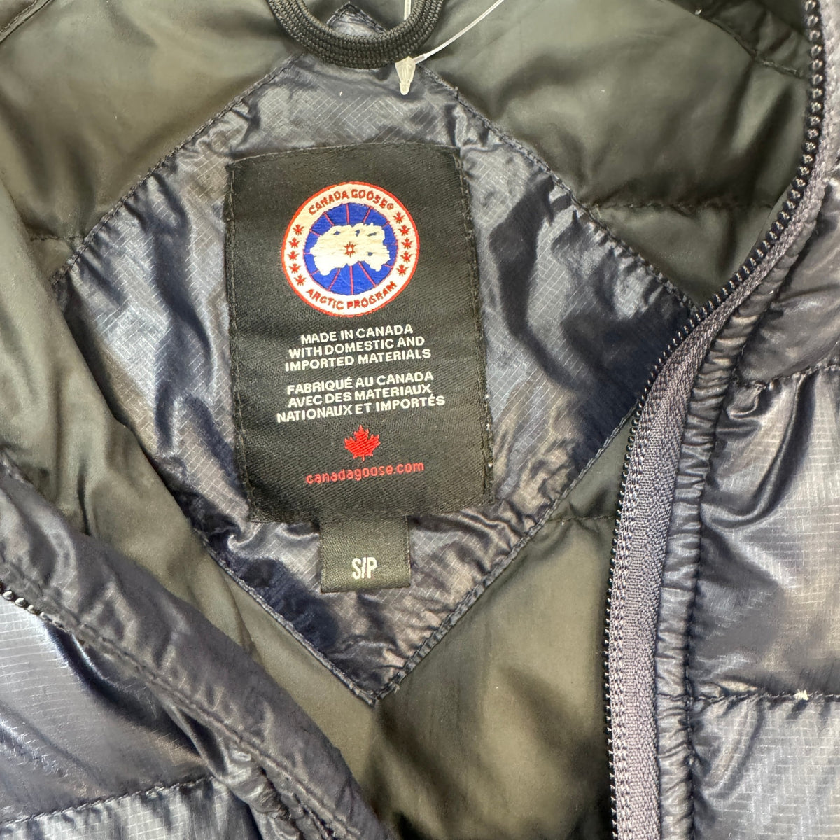 Men's Hybridge Down Jacket Navy Size S - Photo 6