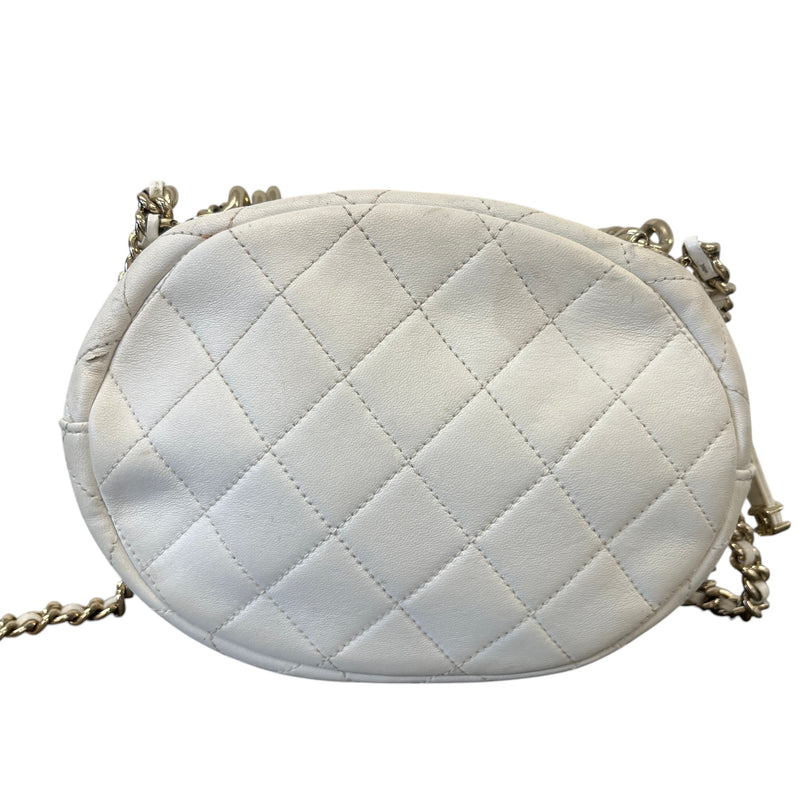 Women's 2019 Cc Quilted Studded Bag White