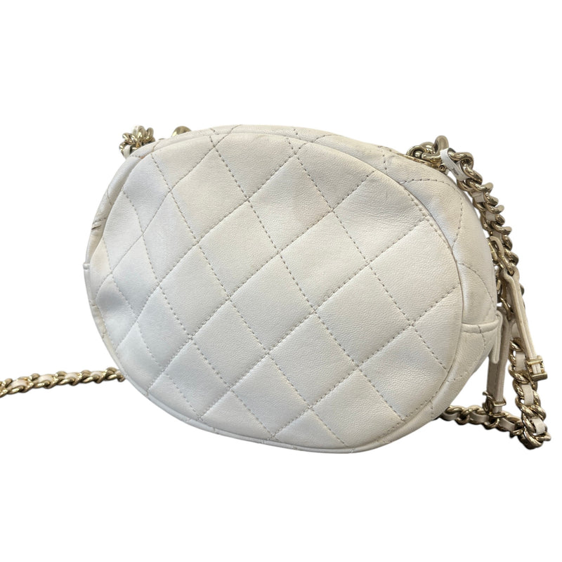 Women's 2019 Cc Quilted Studded Bag White