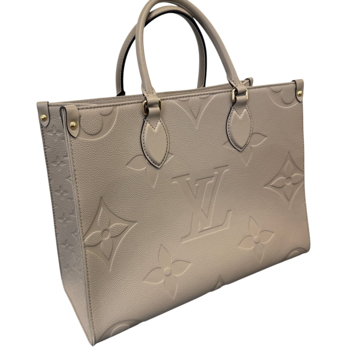 Women's Empreinte Leather OnTheGo MM Handbag Beige - Photo 5