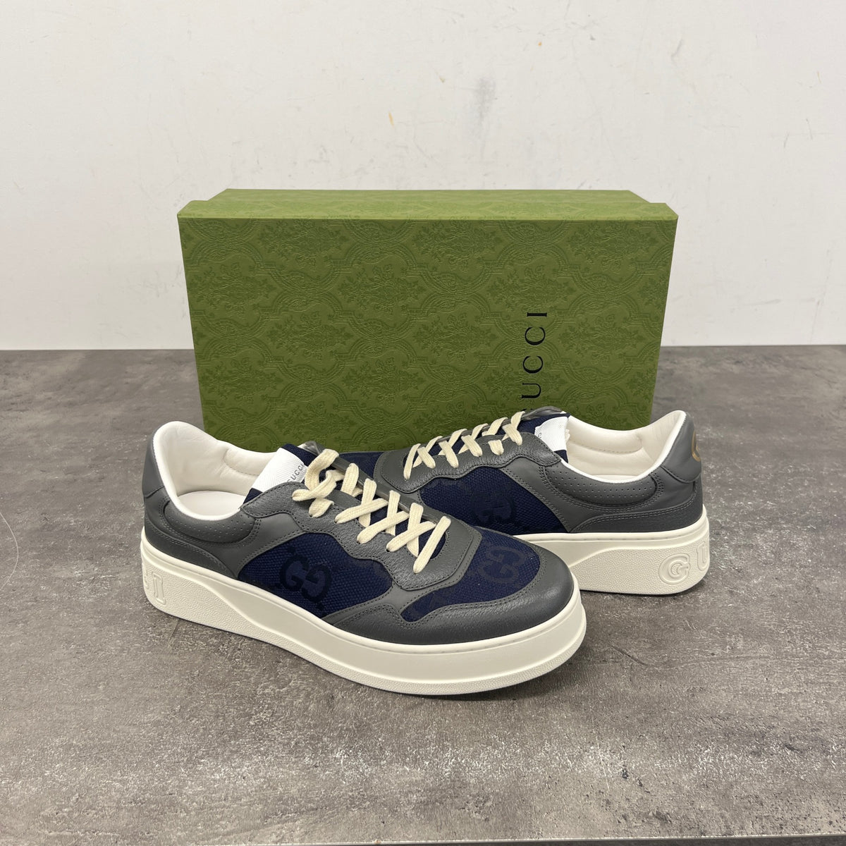 Men's Chunky B Low Trainers Grey Size UK 10.5 / EU 44.5 - Photo 10
