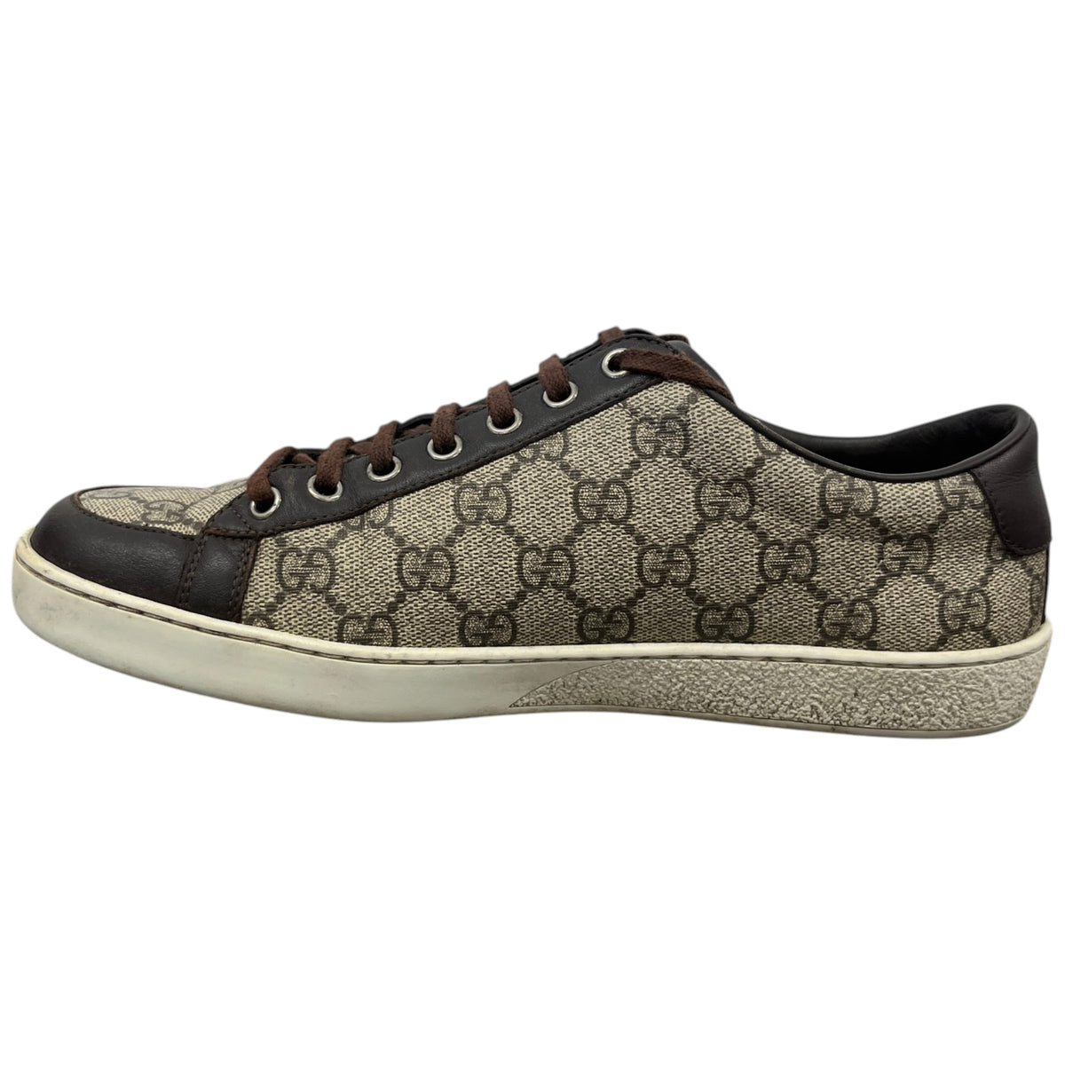 Men's GG Supreme Brooklyn Low Trainers Brown Size UK 6 / EU 40 - Photo 2