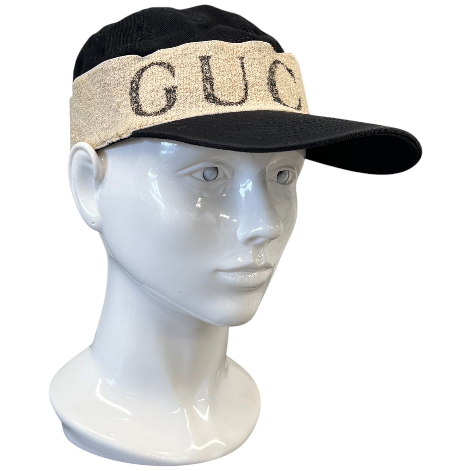 Men's Gabardine Gucci Headband Hat Black Size M - Photo 3
