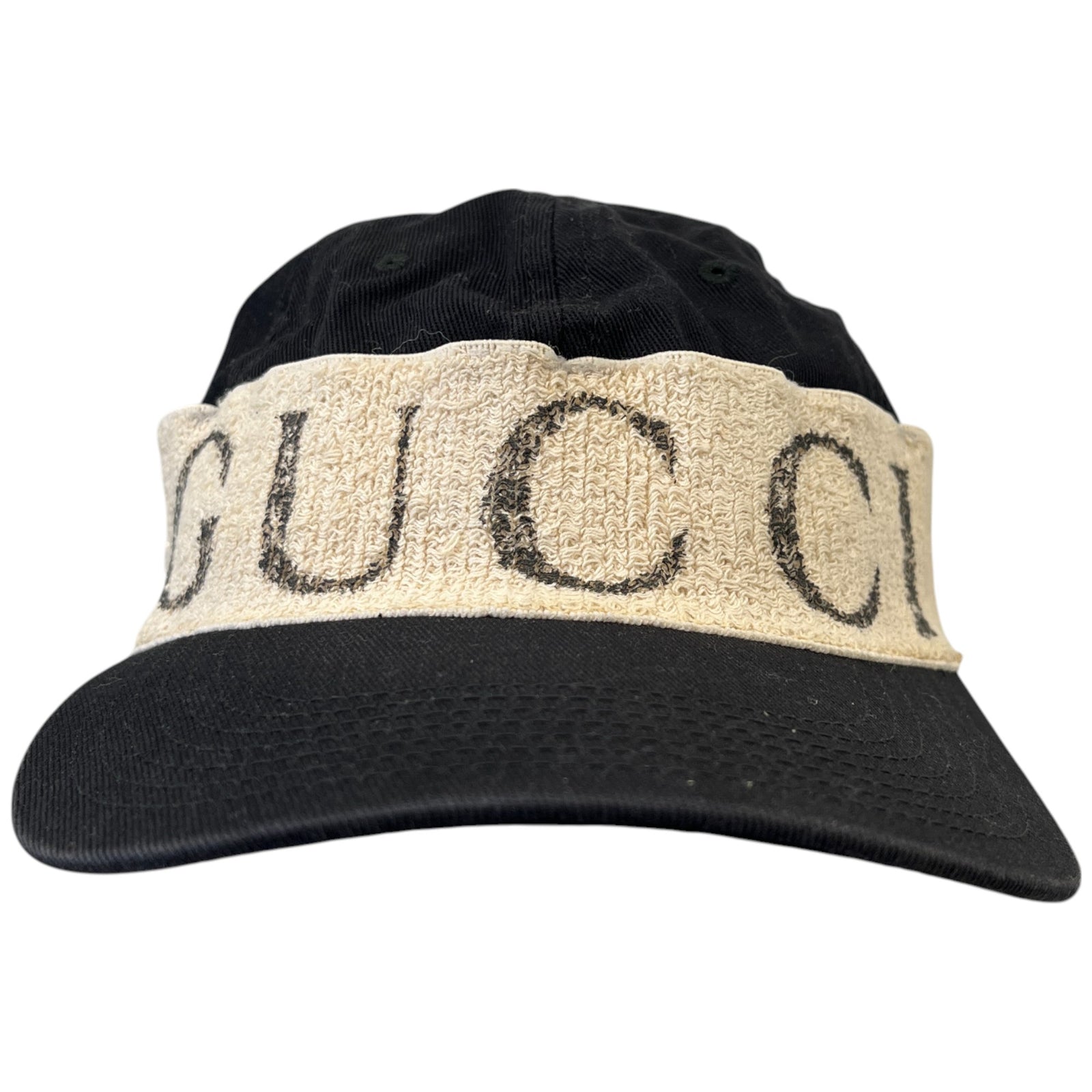 Men's Gabardine Gucci Headband Hat Black Size M - Photo 1