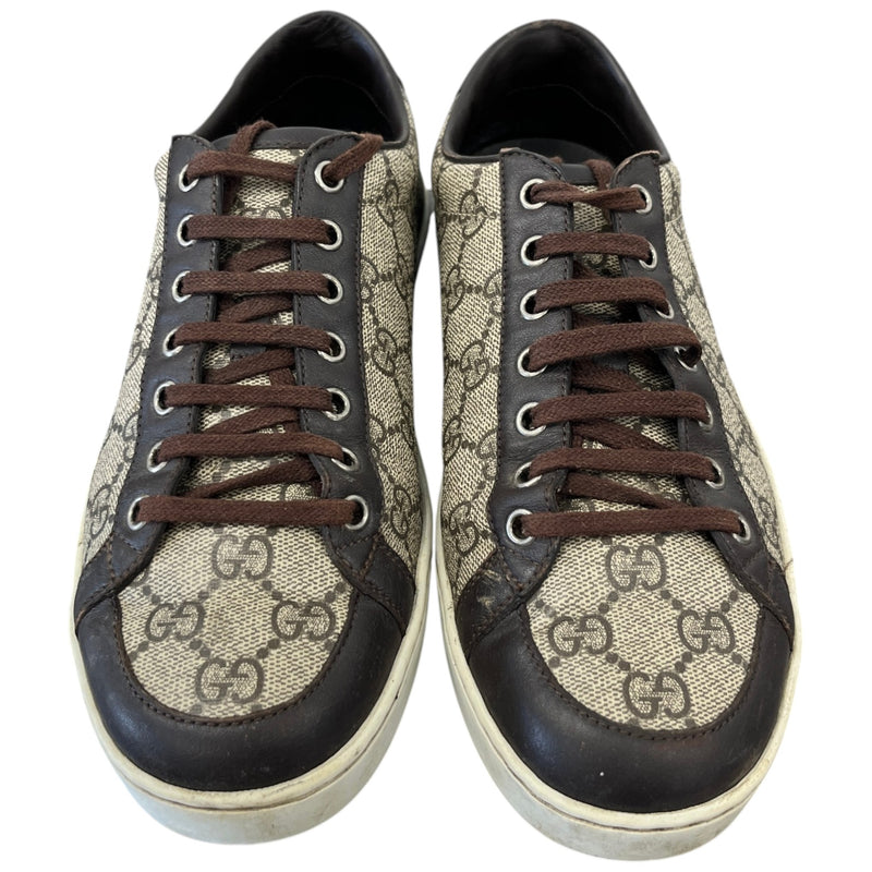 Men's GG Supreme Brooklyn Low Trainers Brown Size UK 6 / EU 40