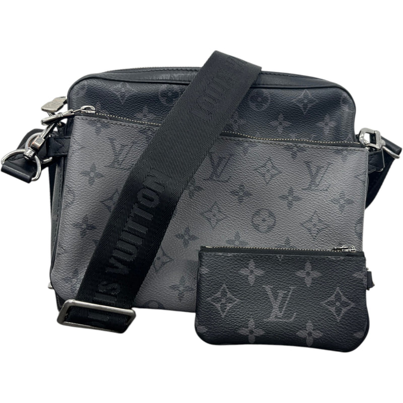 Men's Monogram Eclipse Trio Messenger Bag Black